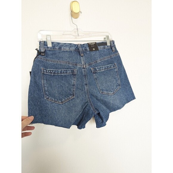 Blank NYC The Perry Mom Shorts Size 26 Blue Denim - Picture 6 of 11